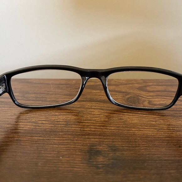 Foster Grant Rocket Black Rectangular Eyeglass Frames Only 53-17-140 mm - Picture 4 of 8